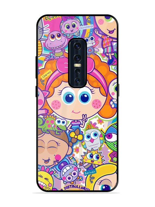 Distroller Friends Glossy Soft Edge Case for Vivo V17 Pro Chachhi