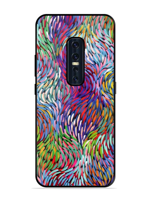 Vibrant Waves Glossy Soft Edge Case for Vivo V17 Pro Chachhi