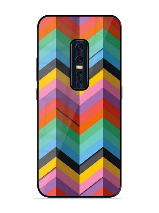 Colorful Zigzag Glossy Soft Edge Case for Vivo V17 Pro Chachhi