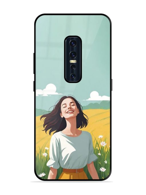 Girl Graffiti Glossy Soft Edge Case for Vivo V17 Pro Chachhi