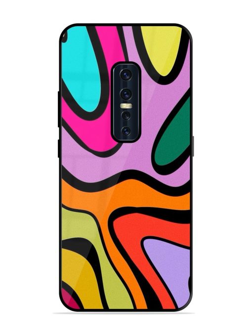 Groovy Swirls Glossy Soft Edge Case for Vivo V17 Pro Chachhi