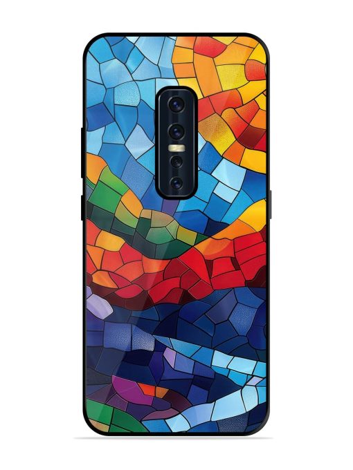 Mosaic Sunset Glossy Soft Edge Case for Vivo V17 Pro Chachhi