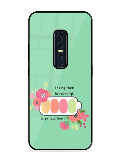 Recharge And Bloom Glossy Soft Edge Case for Vivo V17 Pro Chachhi