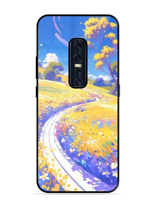 Vibrant Spring Meadow Glossy Soft Edge Case for Vivo V17 Pro Chachhi