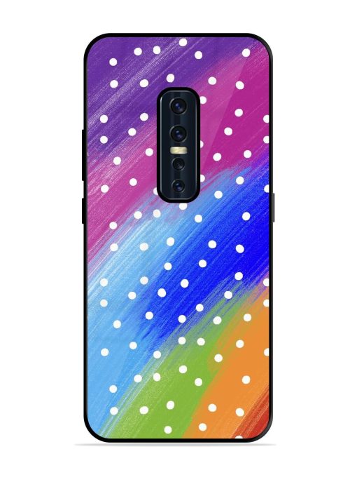 Rainbow Polka Dot Dream Glossy Soft Edge Case for Vivo V17 Pro Chachhi