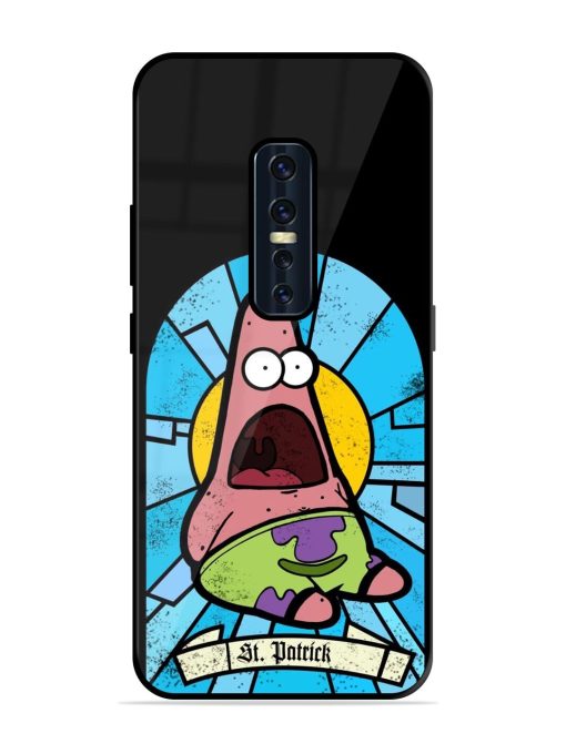 St. Patrick'S Day Stained Glass Patrick Star Glossy Soft Edge Case for Vivo V17 Pro Chachhi