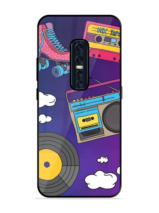 Retro Vibes Glossy Soft Edge Case for Vivo V17 Pro Chachhi