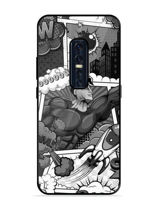 Comic Book Chaos Glossy Soft Edge Case for Vivo V17 Pro Chachhi