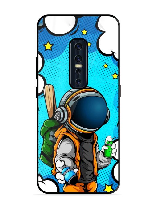 Space Graffiti Artist Glossy Soft Edge Case for Vivo V17 Pro Chachhi