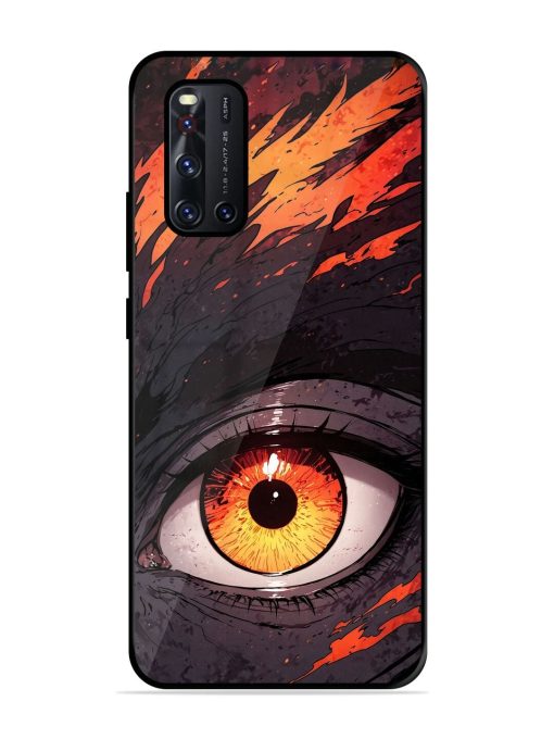 Inferno Gaze Glossy Soft Edge Case for Vivo V19 Chachhi