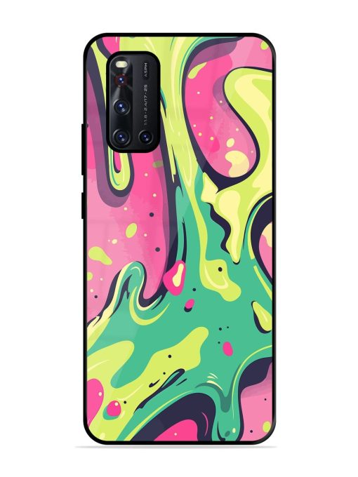 Gooey Grooves Glossy Soft Edge Case for Vivo V19 Chachhi