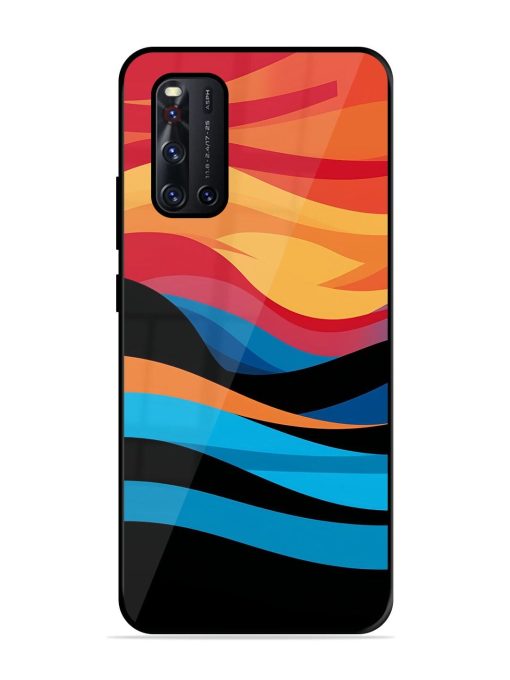 Blazing Currents Glossy Soft Edge Case for Vivo V19 Chachhi