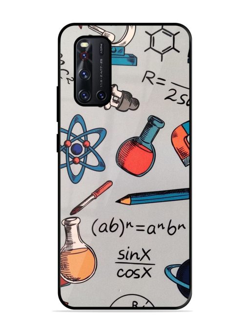 Science Doodle Glossy Soft Edge Case for Vivo V19 Chachhi