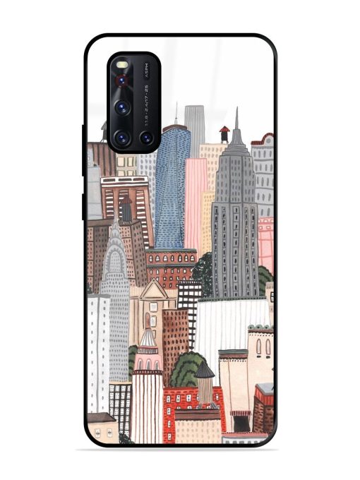 Cityscape Dreams Glossy Soft Edge Case for Vivo V19 Chachhi