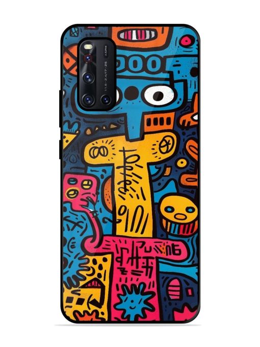 Doodletopia Glossy Soft Edge Case for Vivo V19 Chachhi