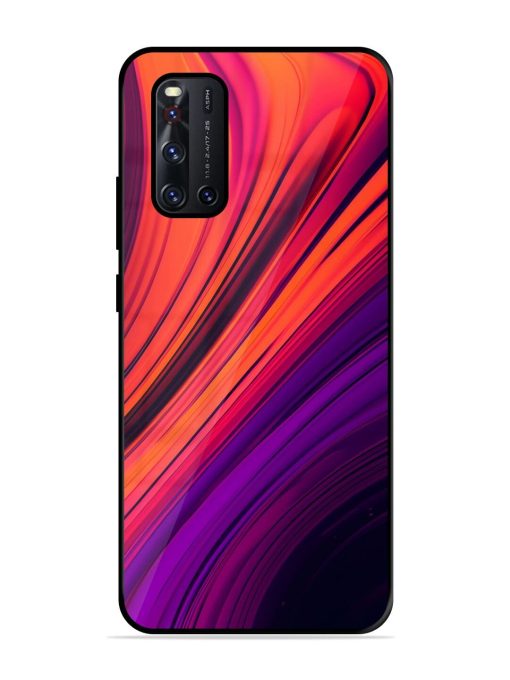 Crimson Curls Glossy Soft Edge Case for Vivo V19 Chachhi