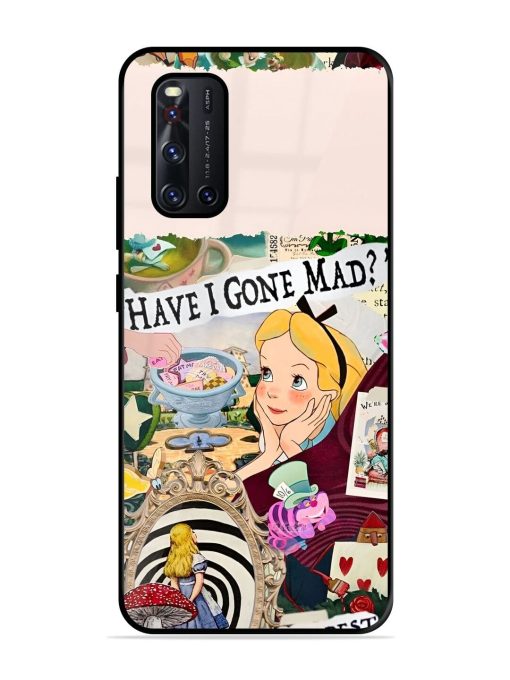 Mad Hatter'S Collage Glossy Soft Edge Case for Vivo V19 Chachhi