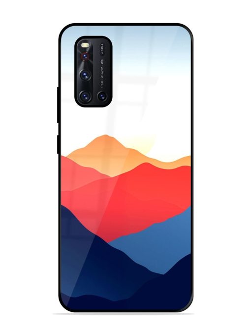 Sunset Peaks Glossy Soft Edge Case for Vivo V19 Chachhi