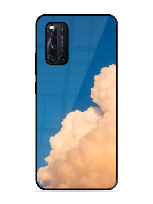 Golden Cloudscape Glossy Soft Edge Case for Vivo V19 Chachhi