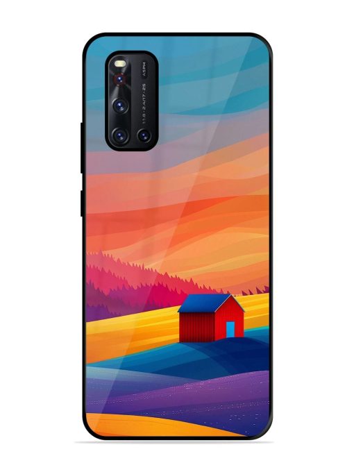 Sunset Solitude Glossy Soft Edge Case for Vivo V19 Chachhi