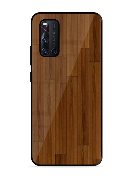 Warm Woodgrain Glossy Soft Edge Case for Vivo V19 Chachhi