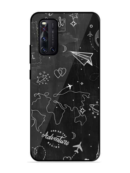 Wanderlust Sketchbook Glossy Soft Edge Case for Vivo V19 Chachhi