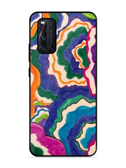 Wavy Wonder Glossy Soft Edge Case for Vivo V19 Chachhi