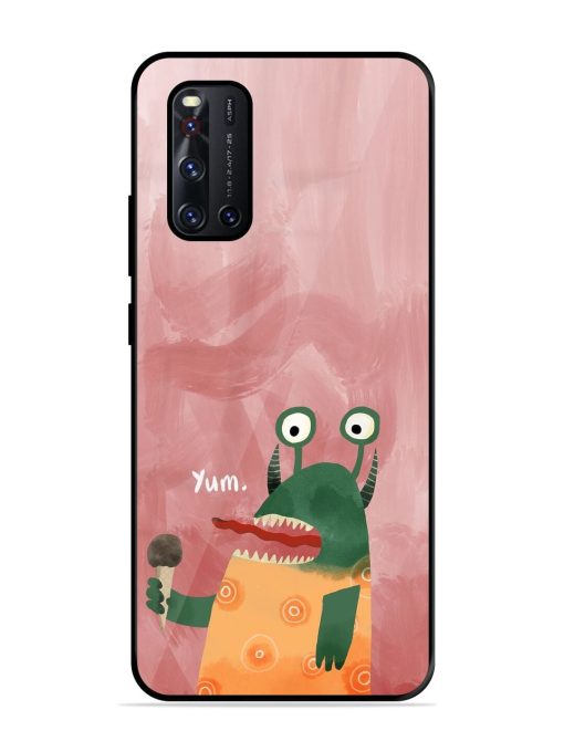 Hungry Monster Glossy Soft Edge Case for Vivo V19 Chachhi