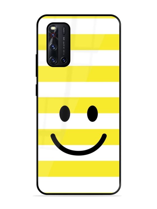 Smiling Stripes Glossy Soft Edge Case for Vivo V19 Chachhi