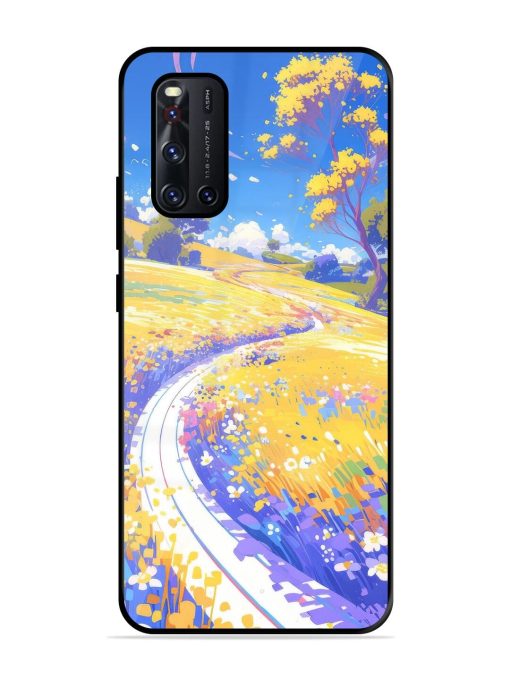 Vibrant Spring Meadow Glossy Soft Edge Case for Vivo V19 Chachhi