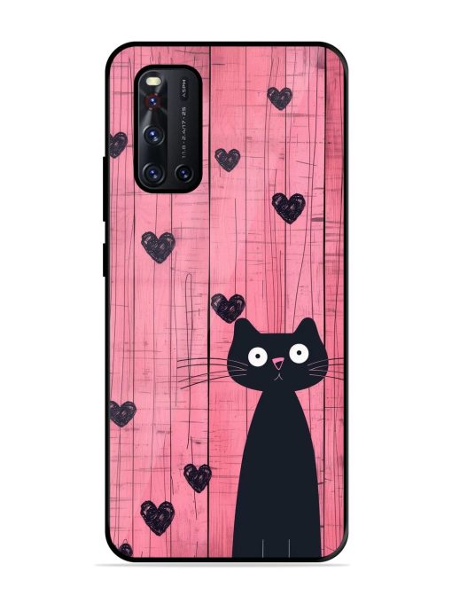 Feline Valentine'S Day Glossy Soft Edge Case for Vivo V19 Chachhi