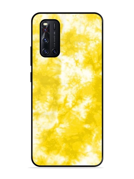 Golden Tie-Dye Twirl Glossy Soft Edge Case for Vivo V19 Chachhi