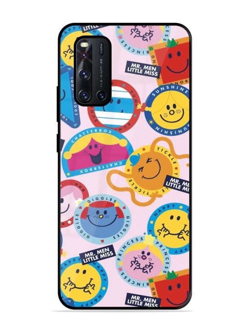 Whimsical Mr. Men & Little Miss Glossy Soft Edge Case for Vivo V19 Chachhi