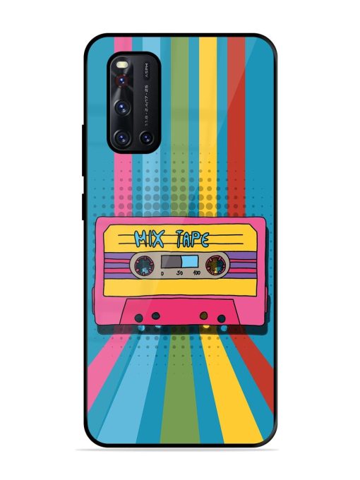 Retro Cassette Tapes Glossy Soft Edge Case for Vivo V19 Chachhi