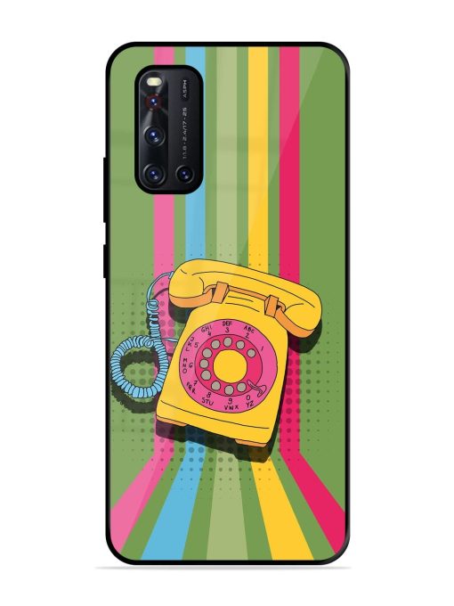 Retro Dialer Glossy Soft Edge Case for Vivo V19 Chachhi