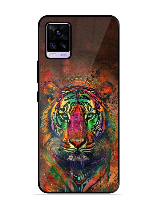 Cosmic Tiger Glossy Soft Edge Case for Vivo V20