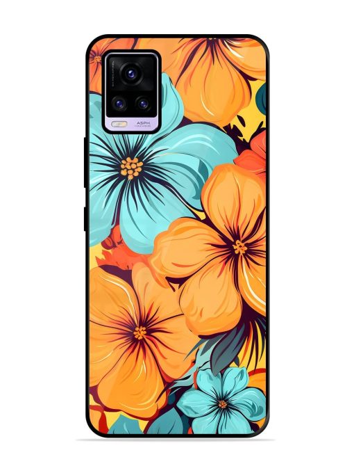 Tropical Bloom Glossy Soft Edge Case for Vivo V20 Pro Chachhi