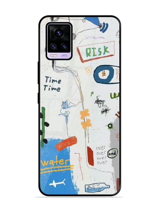 Mind Map Madness Glossy Soft Edge Case for Vivo V20 Pro