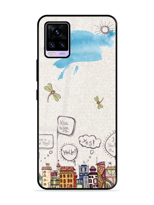 Doodle City Glossy Soft Edge Case for Vivo V20 Pro Chachhi