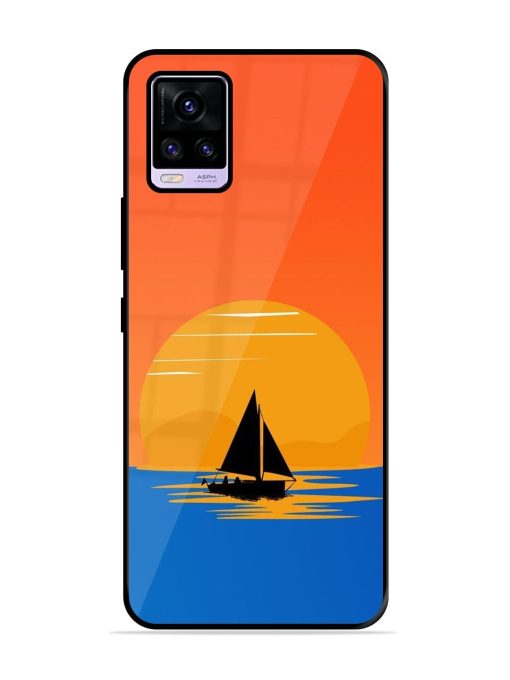 Sunset Sail Glossy Soft Edge Case for Vivo V20 Pro Chachhi