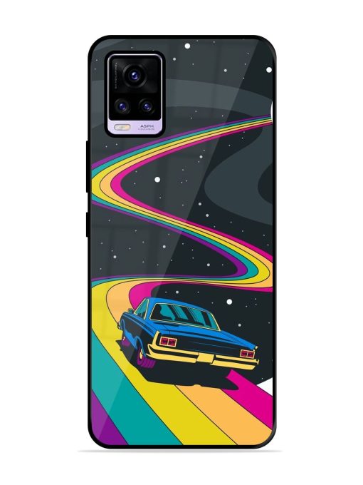 Rainbow Road Glossy Soft Edge Case for Vivo V20 Pro Chachhi