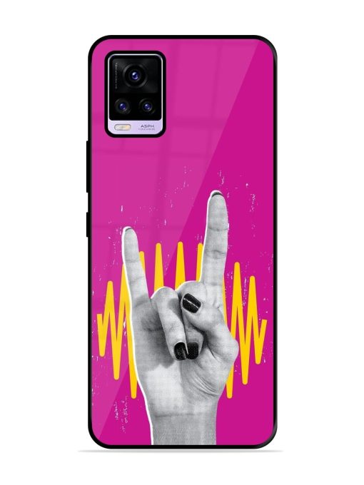 Rock Hand Glossy Soft Edge Case for Vivo V20 Pro Chachhi