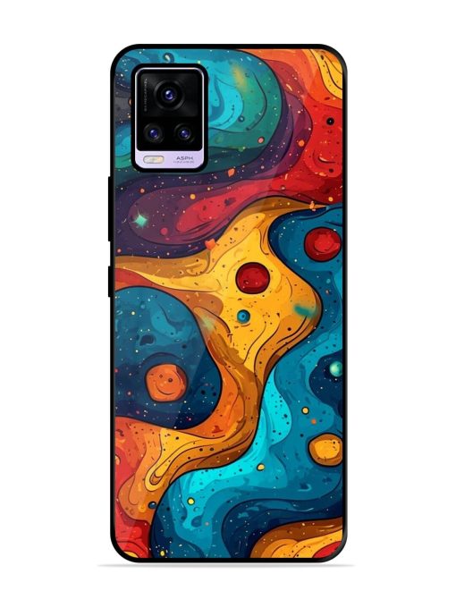 Cosmic Swirl Glossy Soft Edge Case for Vivo V20 Pro Chachhi