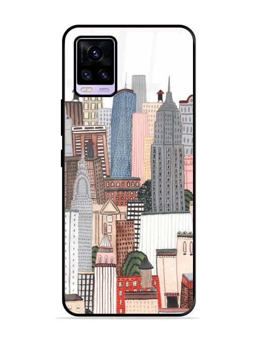 Cityscape Dreams Glossy Soft Edge Case for Vivo V20 Pro Chachhi