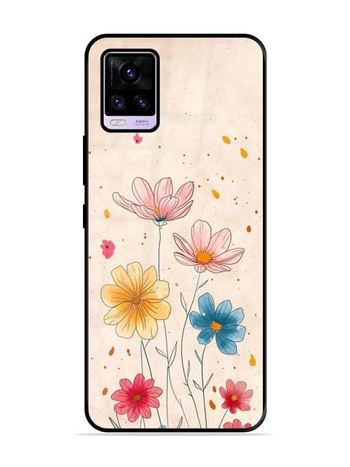 Delicate Bloom Glossy Soft Edge Case for Vivo V20 Pro Chachhi