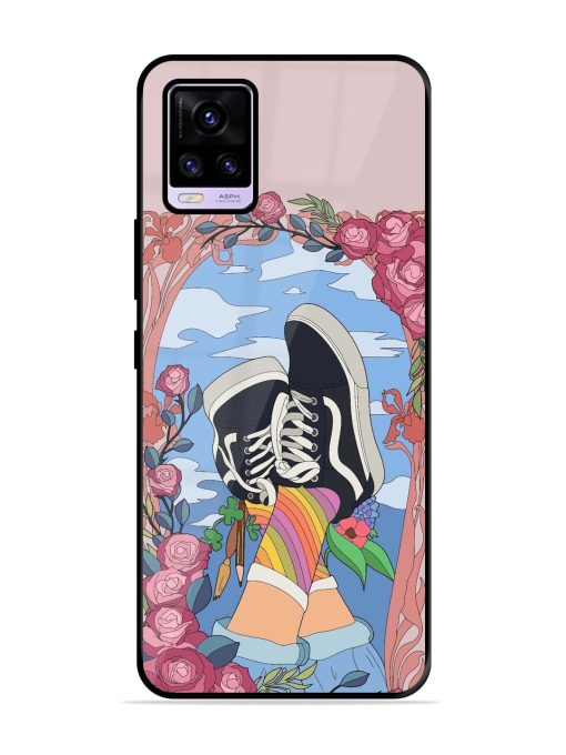 Floral Fantasy Glossy Soft Edge Case for Vivo V20 Pro Chachhi