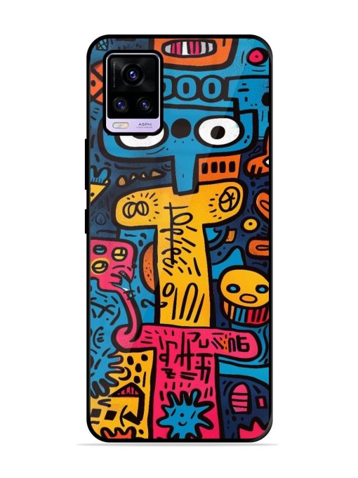 Doodletopia Glossy Soft Edge Case for Vivo V20 Pro Chachhi