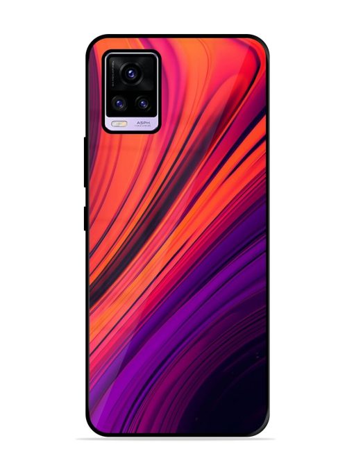 Crimson Curls Glossy Soft Edge Case for Vivo V20 Pro Chachhi