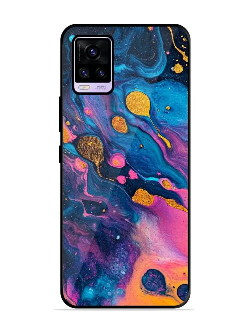 Cosmic Swirl Glossy Soft Edge Case for Vivo V20 Pro Chachhi