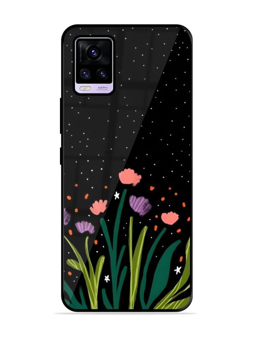 Midnight Bloom Glossy Soft Edge Case for Vivo V20 Pro Chachhi